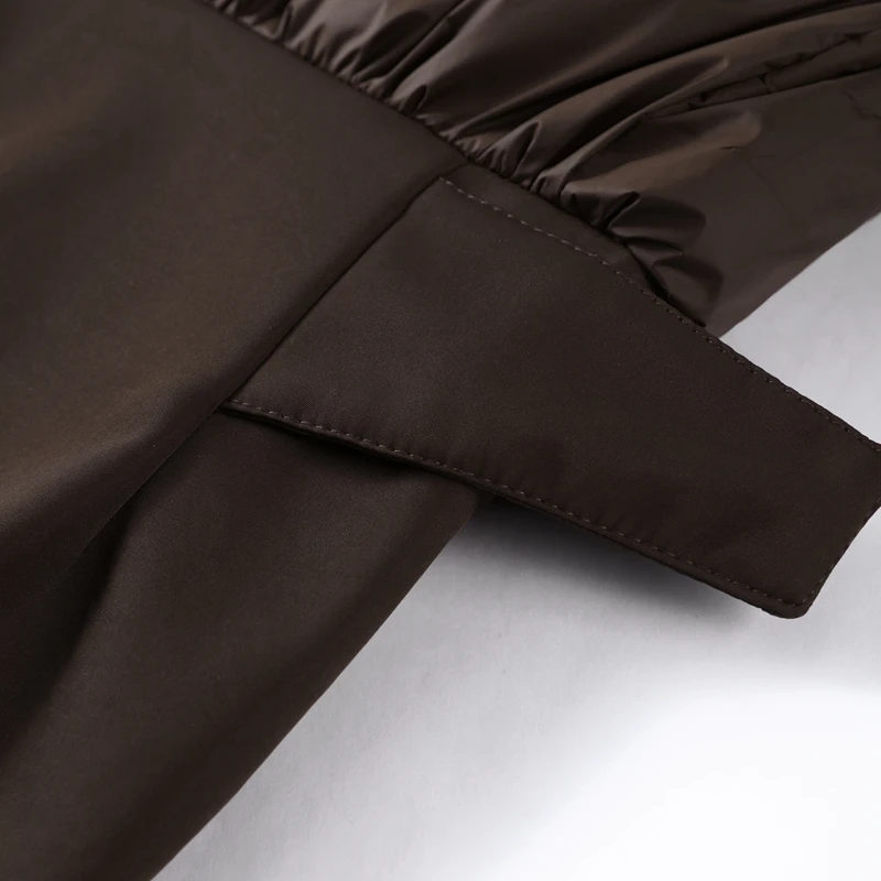 Winter 2-Teiliger Skianzug mit Kapuze, Kurze Schneejacke, Ausgestellte Skihose mit Gürtel, Wasserdicht, Dick, 2026 Snowboarding Outdoor Damen-Outfit – Detail 5