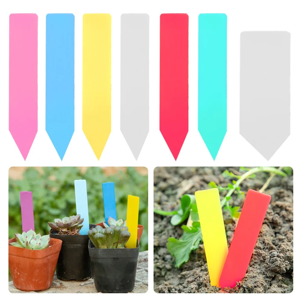 

100Pcs Garden Plant Labels Plastic Plant Tags Nursery Markers Flower Pots Seedling Labels Tray Mark DIY Garden Decoration Tools