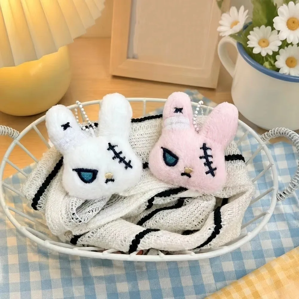 New PP Cotton Bunny Pendant Cartoon Appearance Bead Chain Cartoon Bunny Ornament Dark Style Rabbit Charm Backpack Decoration
