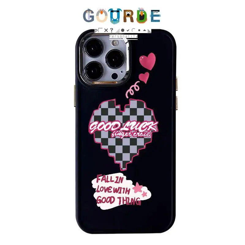 

Gourde Fashion Creative Love patterns Phone Case for Iphone 16 15 14 12 13 11 Pro Max IP 7 8 Plus Iphon X XS XR Xs Max
