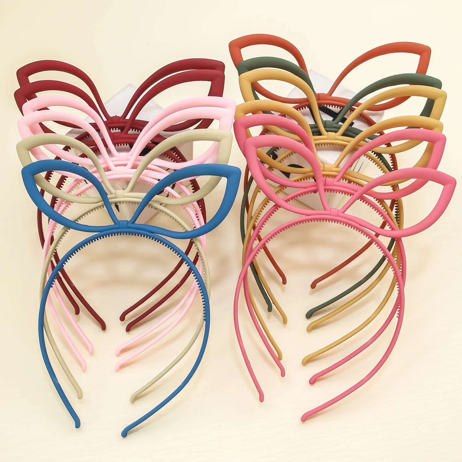 

12PCS Girls Hair Bows Headbands Women Party Headband Plastic Teeth Hairbands Family Decoration Party Kids Hair Accessories