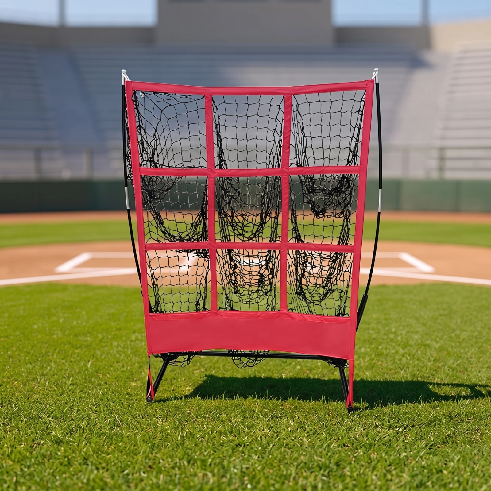 Baseball Practice Net Portable Pitching Target Net Practice Aid Rectangular Sturdy for, Backyard