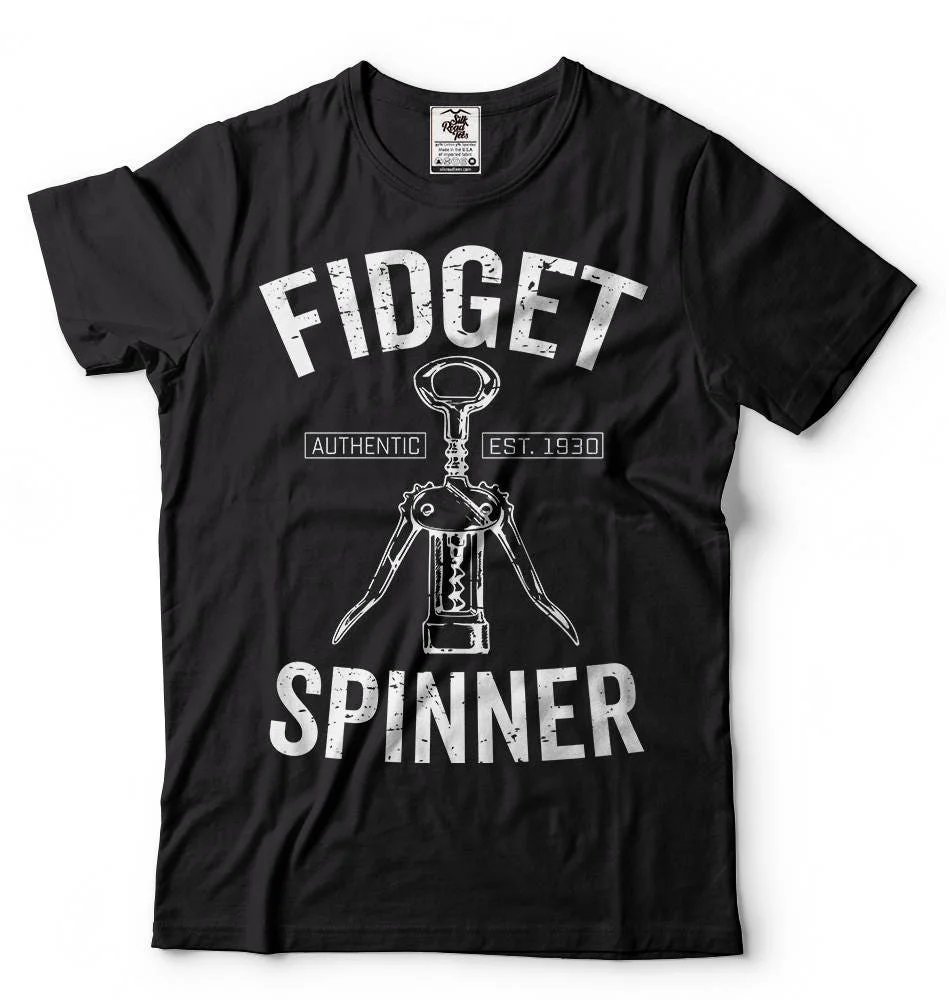 Funny T Shirt Fidget Spinner Wine Opener