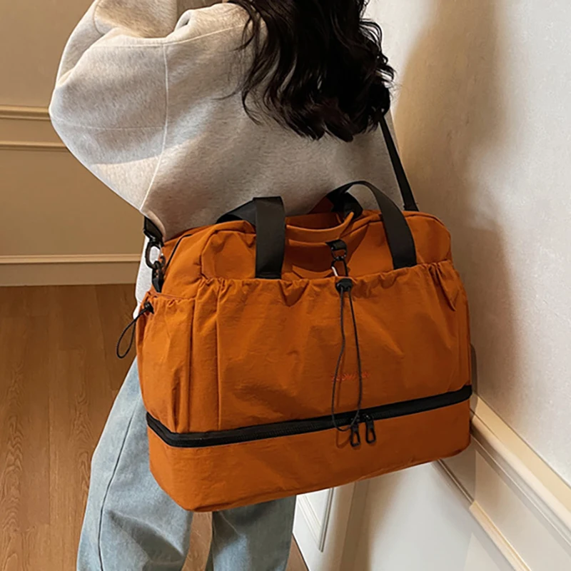 متعددة الوظائف الصالة الرياضية اللياقة البدنية الرياضة اليوغا حقيبة سباحة الجافة الرطب فصل المحمولة السفر لمسافات قصيرة الأمتعة حقيبة تخزين كبيرة #3