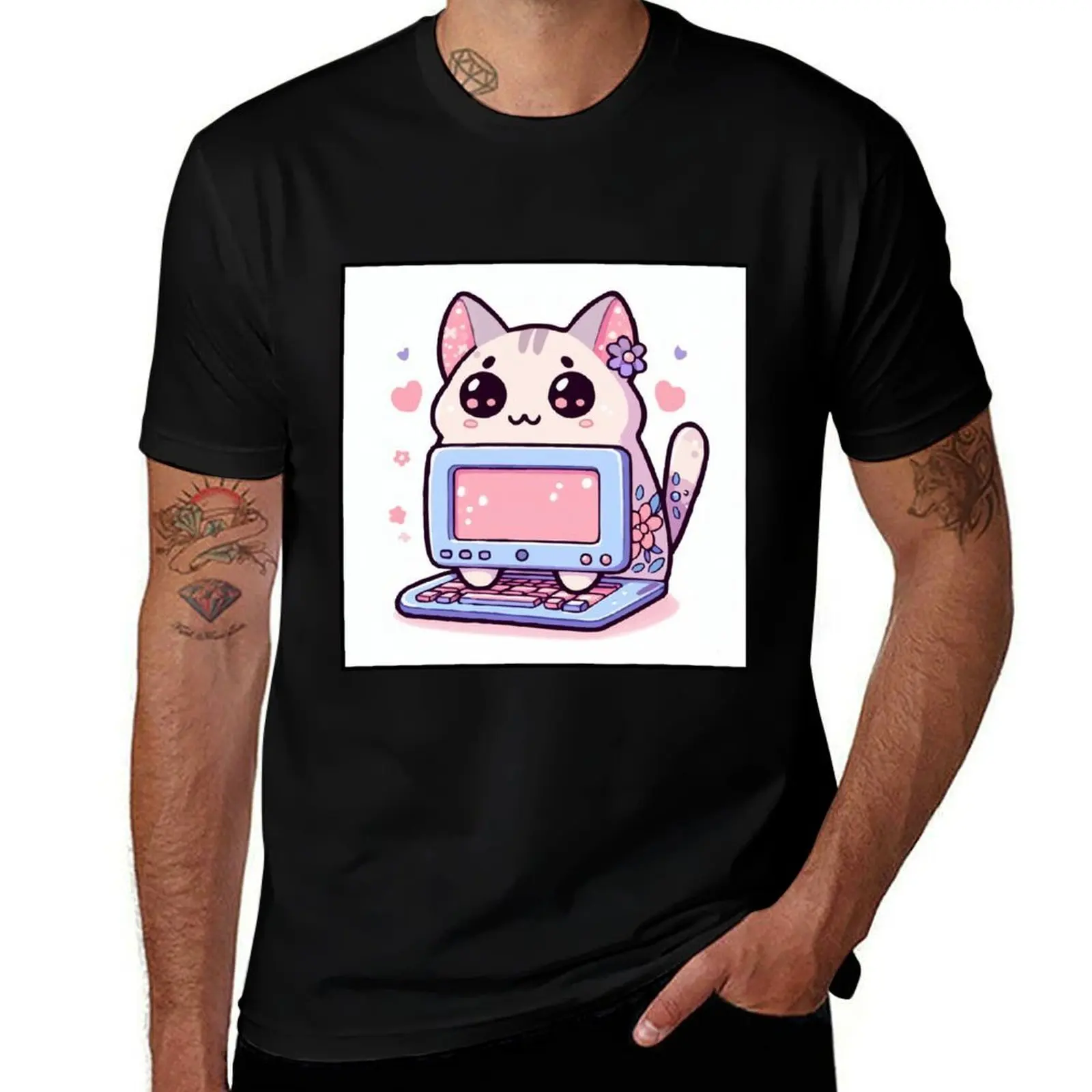 

Analog Cat in a digital world T-Shirt baggy shirts graphic tee shirt boys whites shirts men graphic