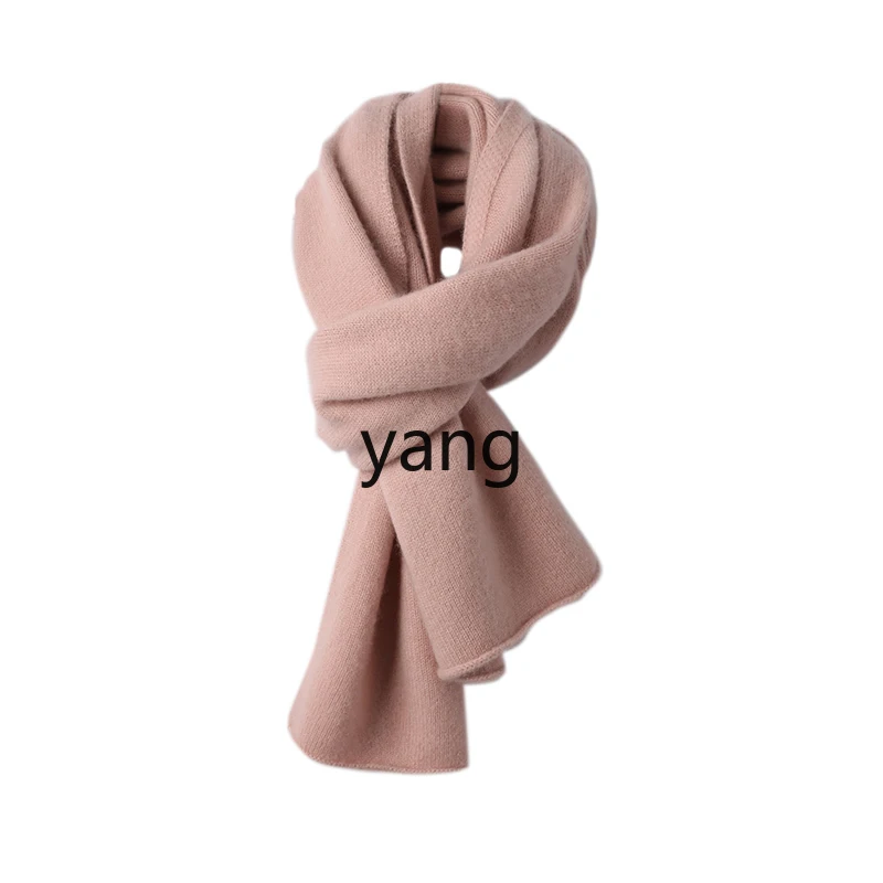 

LMM seven-needle knitted 100% cashmere scarf female and male thickened scarf warm couple parent-child model
