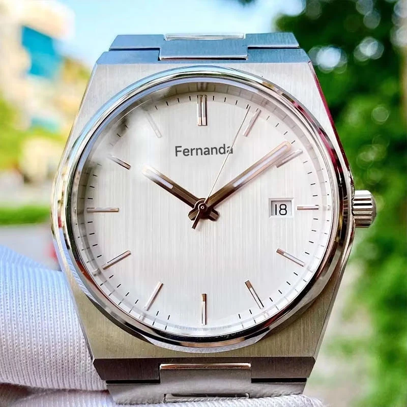 أسعار الجملة أزياء الأعمال PRX قسط الياقوت الوهج للماء التلقائية كوارتز ساعة للرجال #3