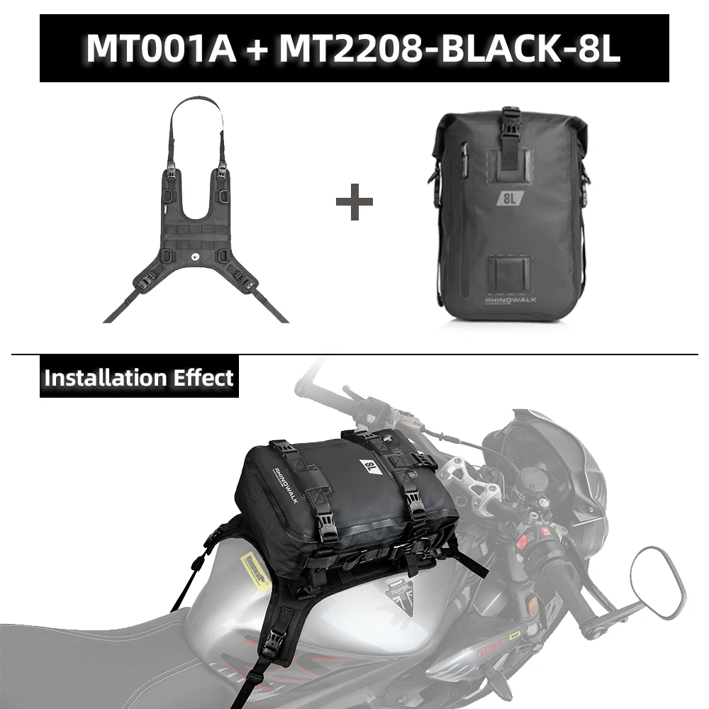 Rhinowalk Rhino walk Motorrad Tank Bag Set wasserdicht 6l/8l/10l Universal Tank Bag mit Basis Outdoor Riding Pack Reise rucksack neu 7