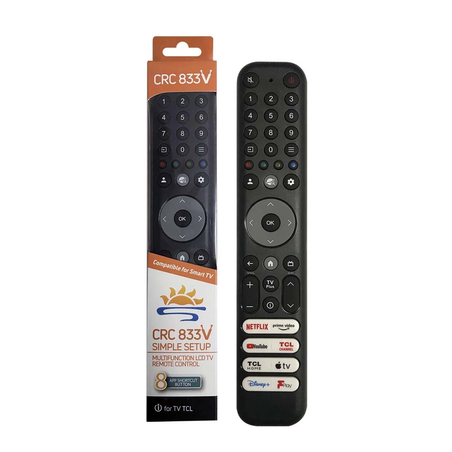 جهاز التحكم عن بعد للتلفزيون الذكي TCL RC902N FMR1 FMRH 50 "55" 65 "75" Mini-LED QLED 4K UHD QM8/QM7/S5/S4/S3/Q7/Q6/Q5