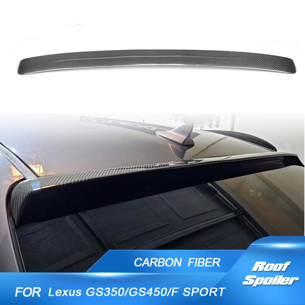 Car Rear Roof Raicng Spoiler Wing Lip for Lexus GS450 GS350 F Sport 2013 - 2015 Carbon Fiber / FRP Rear Roof Spoiler Top Wing