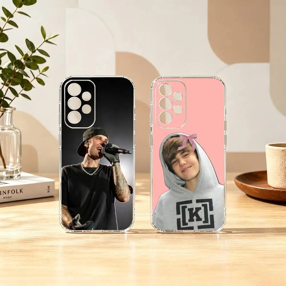 Canadian Singer Justin Bieber-r gift  Phone Case For Samsung S25,S24,S21,S22,S23,S30,Ultra,S20,Plus,Fe Transparent Cover