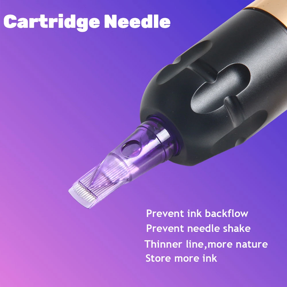 50/100PCS Professional #10 Standard Tattoo Needles Cartridge 3RL 7RL 7RS 5RM 7RM 9RM 9M1 Disposable Brow Makeup Tattoo Needles