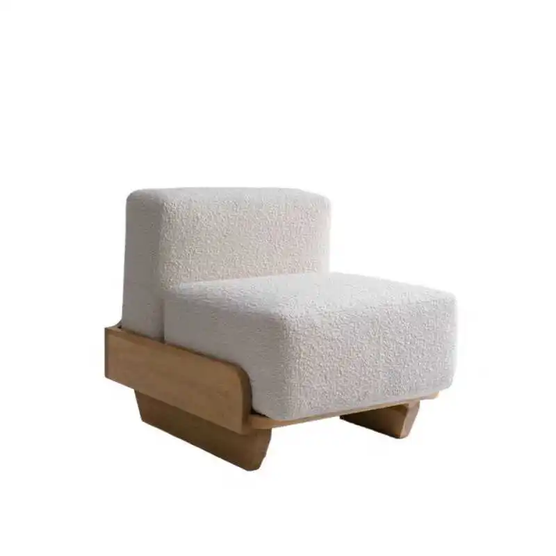 

# Nordic Modern Light Luxury Sofa Log Solid Wood Fabric for Living Room Hotel Living Room Furniture