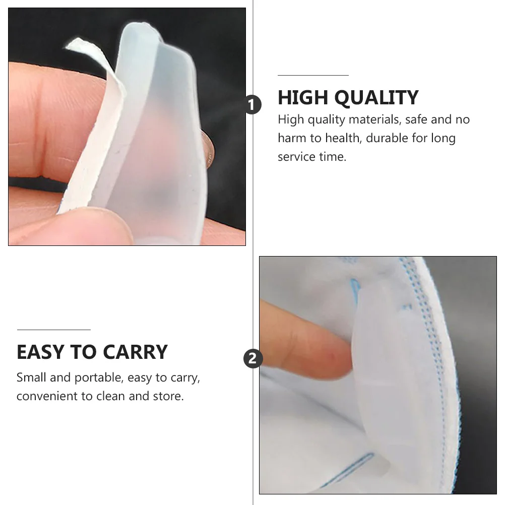 

4Pcs Glasses Mist Preventer Silicone Eyeglasses Foggy Preventer Mask Inner Side Mist Blocker Safe Durable Clear Vision