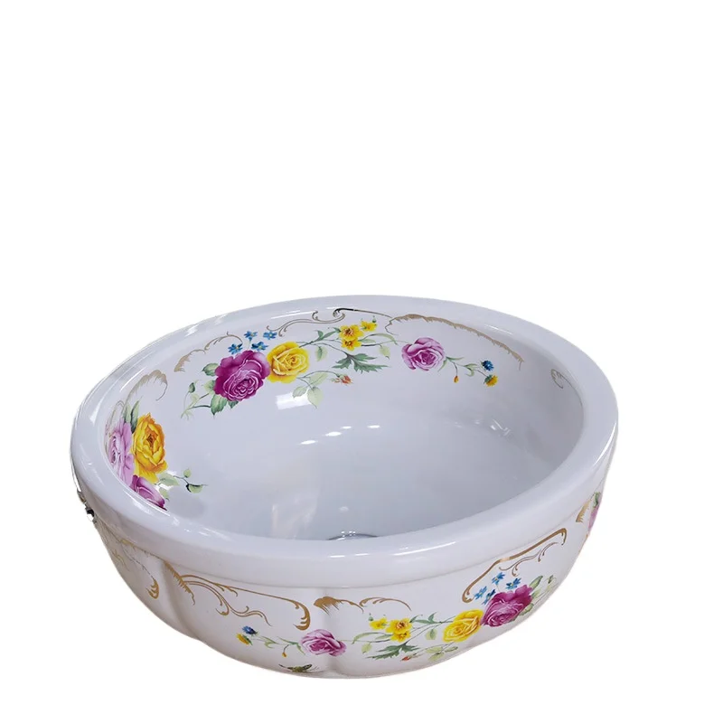 

Ceramic modern fashion art oval washbasin bathroom sink