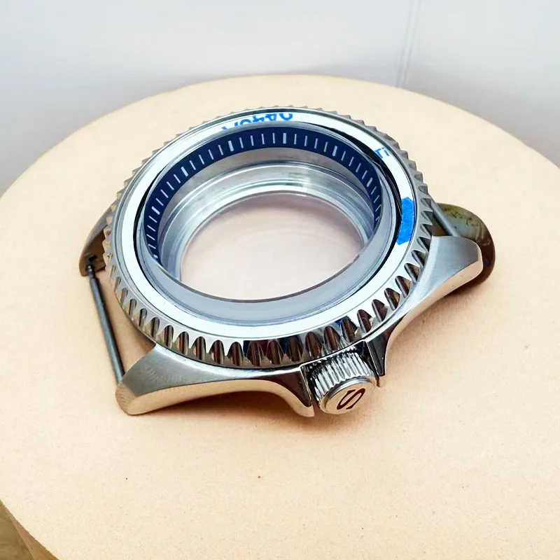 3.0 oclock 42mm Watch Case Bilayer Dome Sapphire Glass Fits NH35 NH36 4R 7S Movement 28.5mm Dial 38mm*30.6mm Bezel Watch Cases