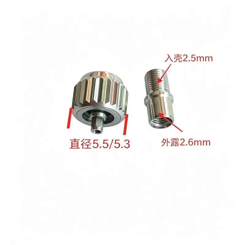 For Watch Crown Tube Screw Head Replacement 5.5mm 5.3mm 6.0mm 6.3mm Steel