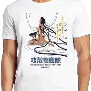 

Ghost In The Shell T Shirt B210 Japanese Manga Anime Sc Fi Cult Retro Cool Top Tee