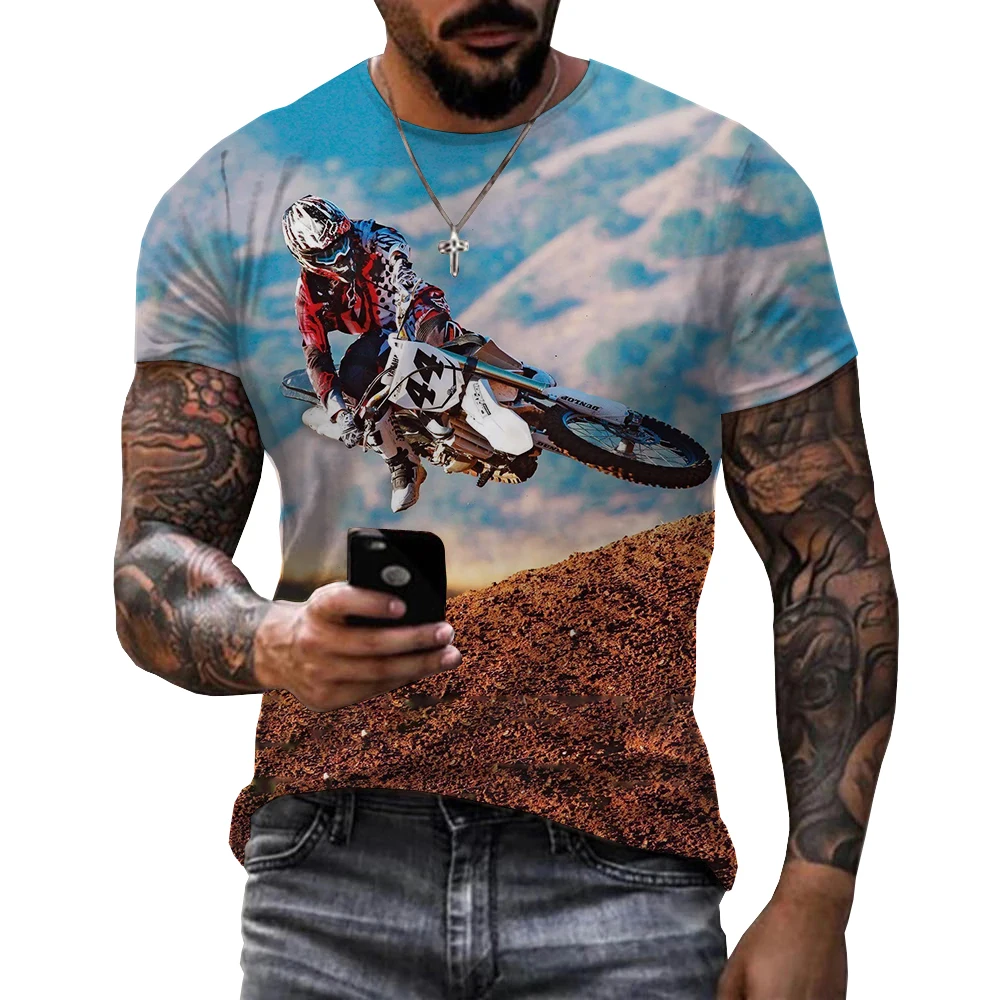 

Stimulating Dirt Bike Printed Men 3D T-shirt Unisex 2022 Newly Arrived Fashion Casual Oversized Tees T Shirts