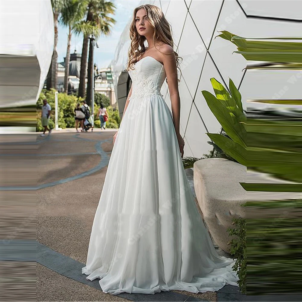 Luminous Tulle Surface Wedding Dresses Elegant A-line Lace Decals Bridal Gowns Customization Classical Princess Vestido De Noiva