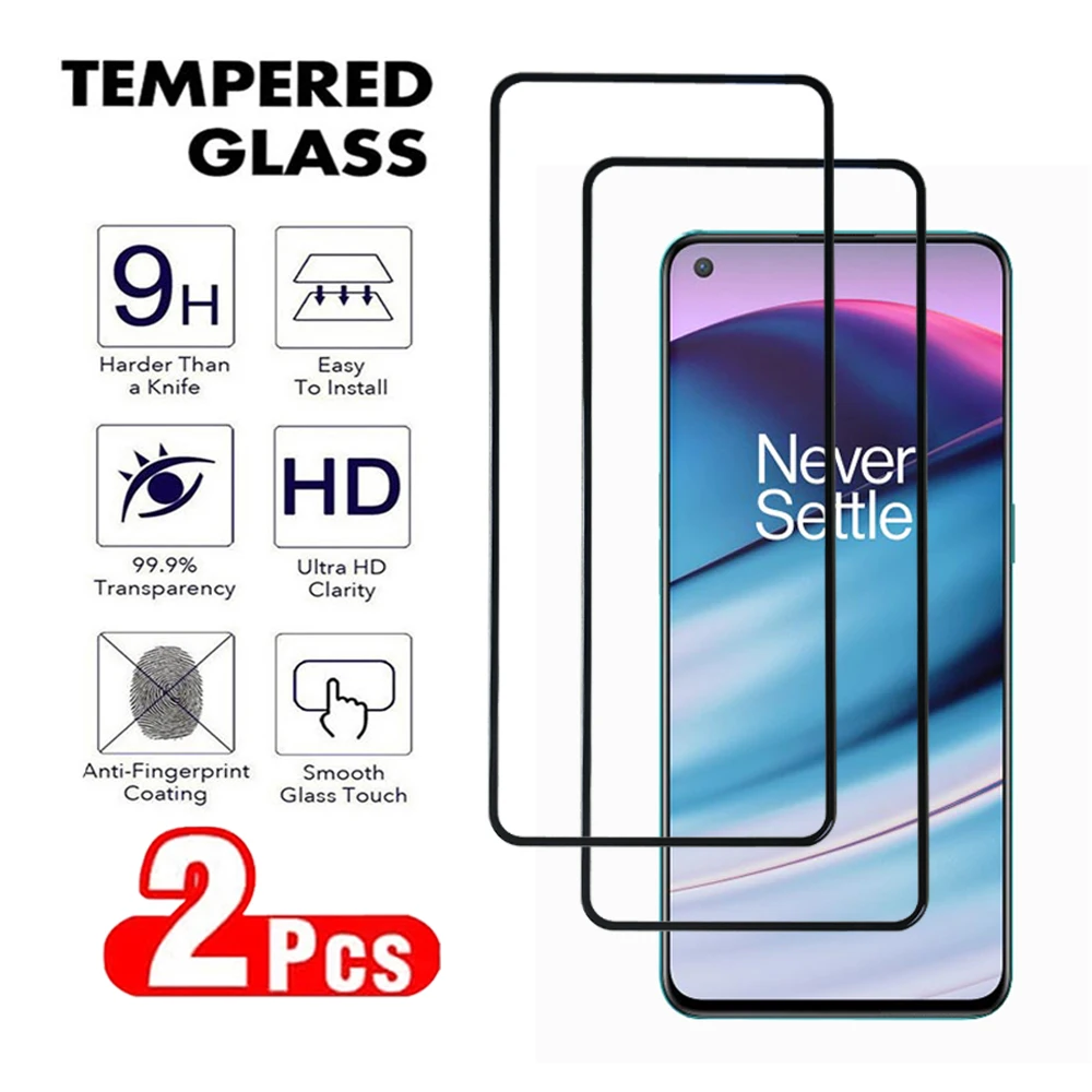 2Pcs Glass For OnePlus Nord CE 2 3 Lite ACE Pro Lite 5G Full cover Screen Protecctor For OnePlus Nord ACE 2V 2T 3 Tempered Film