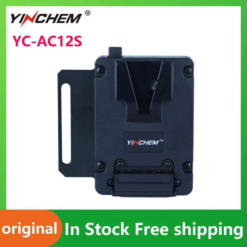 YinChem ROLUX YC-AC12S New Mini/Pocket V-Mount Battery Plate SLR Kit Camera with D-Tap Outputs for Camera Cage Lightweight