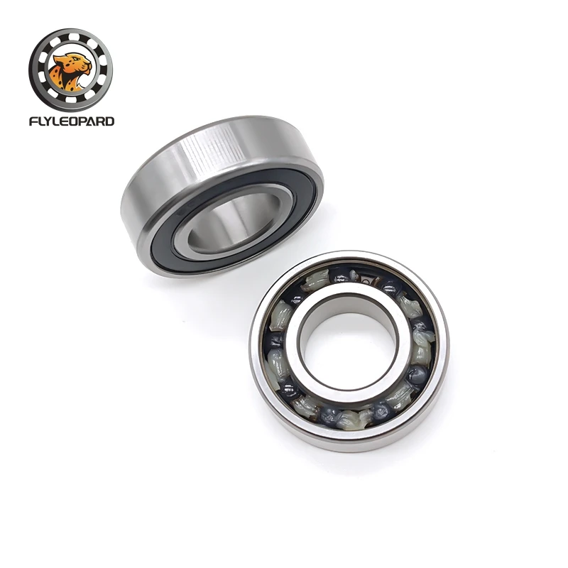 1 unidade de Rolamento Híbrido de Cerâmica 6004RS 20x42x12 mm com Vedação Dupla de Borracha 6004-2RS para Bicicleta, Moto e Motor