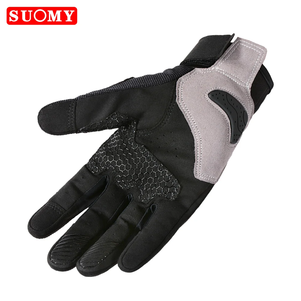 SUOMY Summer Breathable Motorcycle Gloves Men Touch Screen Motocross Guantes MTB Racing Bike Off-road Bicycle Cycling Gloves