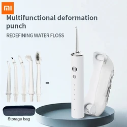 Xiaomi Oral Irrigator do zębów Flosser irygator wodny wielofunkcyjny przenośny Dental Water Jet 300ML zbiornik na wodę do czyszczenia zębów odpinany