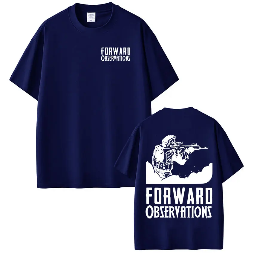 Forward Observations Group Skeleton Graphic T-shirt Men Women Fashion Vintage Gothic Oversized Short Sleeve Tee Shirt Streetwear