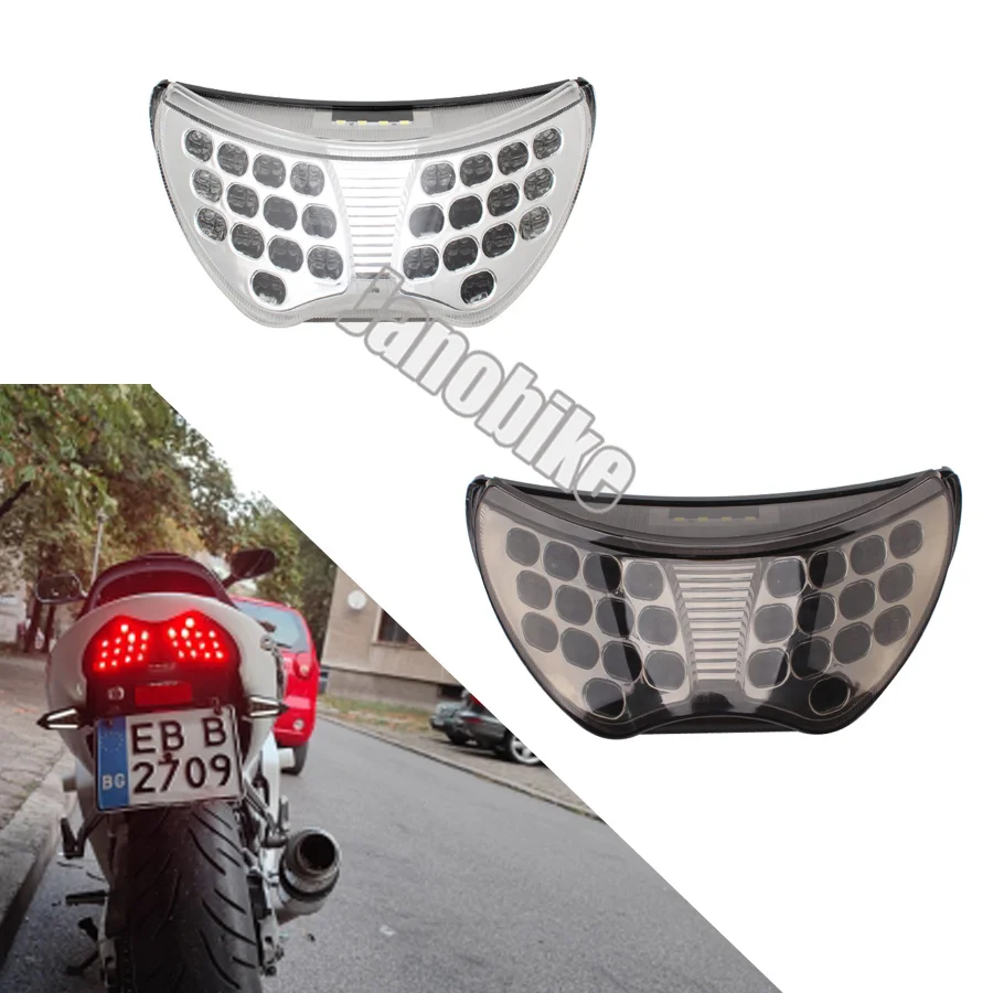 Motorcycle Rear Turn Signal Tail Stop Light Lamps Integrated LED For Honda CBR 600 CBR600 F4 1999 2000 99 00 F4I 2004 2005 2006