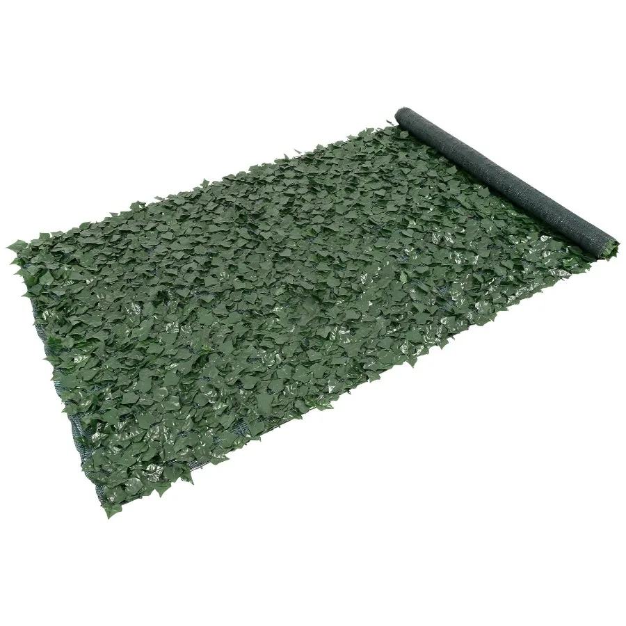 Ivy Privacy Fence 59 x 158in Artificial Green Wall Screen Greenery Ivy Fence with Mesh Cloth Backing and Strengthened Joint Fau