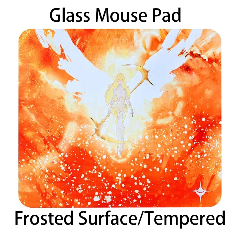 

Оригинальный стеклянный коврик для мыши UK Glass Mouse Pad Aura Goddess YUME с матовой поверхностью, для киберспорта, настольный коврик из закаленного стекла, для FPS, настраиваемый, для офиса и игр