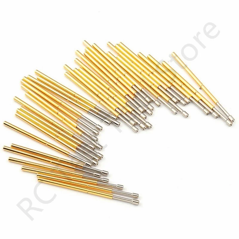100PCS PL75-A2ฤดูใบไม้ผลิทดสอบทดสอบ Pin Pogo Pin PL75-A สำหรับการทดสอบ Circuit Board ความยาว33.35Mm Dia 1.02หัว Dia 1.30มม.