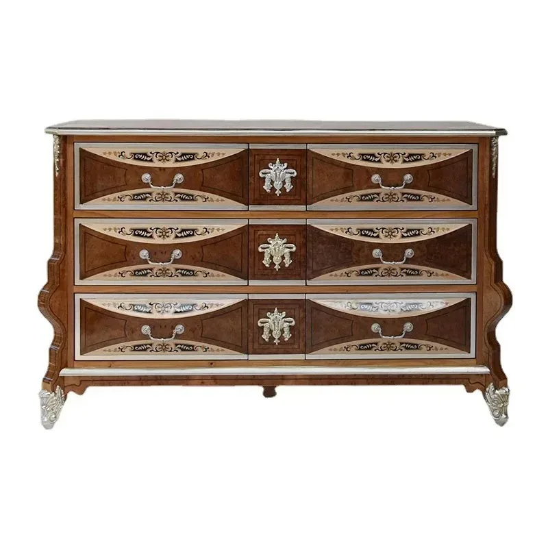 

Long wardrobe 6 bucket cabinet storage European entrance bedroom TV cabinet
