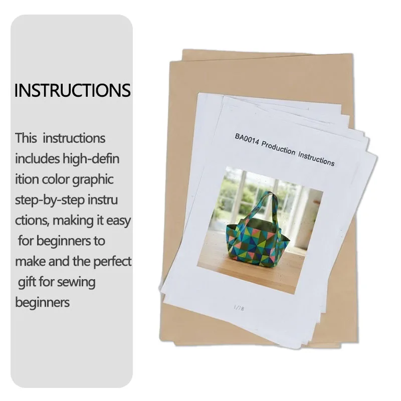 Side Pocket Basket Two Size Sewing patterns, 1:1 scale women's handbag sewing patterns, stylish handbag prototype patterns