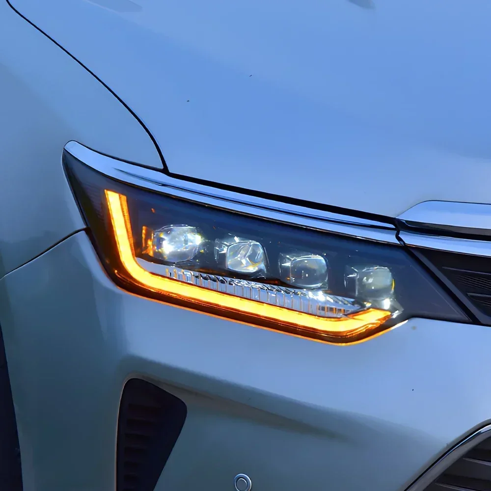

Автомобильные фары для Toyota Camry 7.5th 2015-2017, светодиодные передние фонари автомобиля в сборе, обновление с четырьмя линзами проектора, аксессуары для инструментов