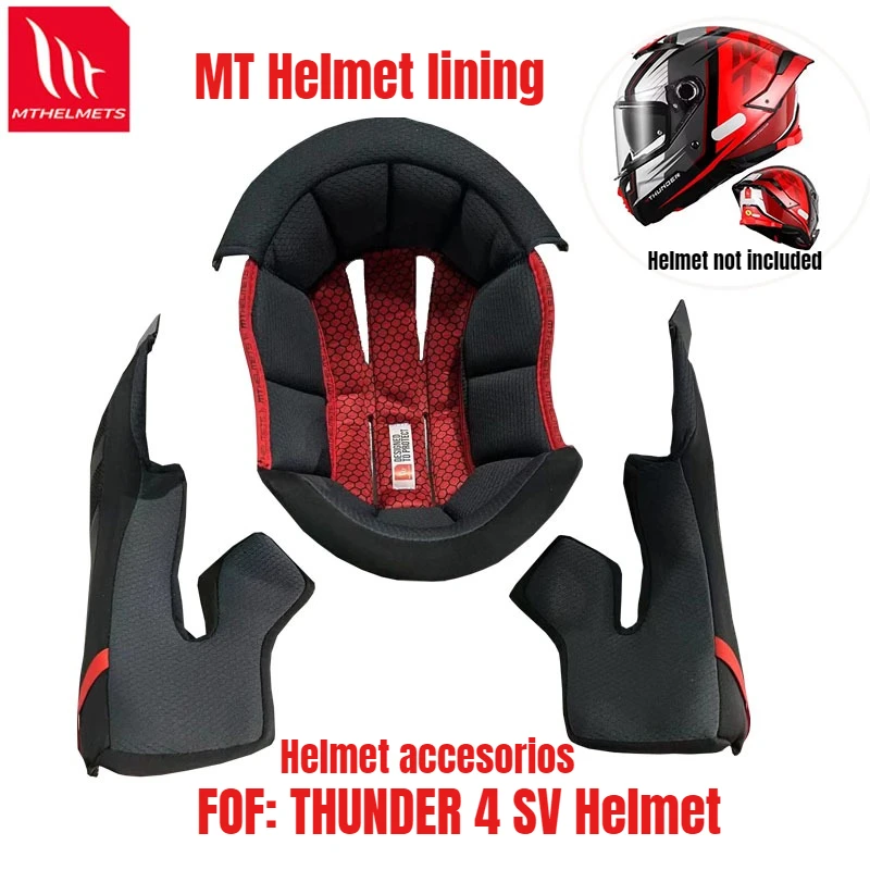 

HOT Helmet Lining for Model THUNDER 4 SV Helmet MT-V-28B Helmet Chin Guard MT, Accesorios Moto, Capacetes De Moto Para Moto