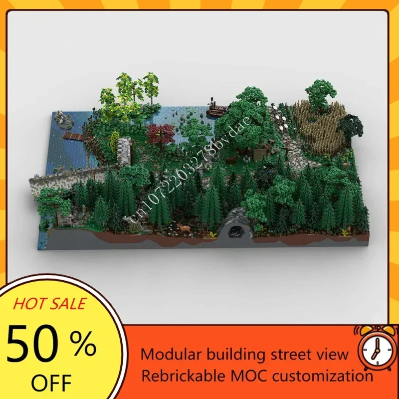 50973PCS MOC Medieval Castle Custom Puzzle Model Castle Hohengeroldseck Technical DIY Assembly Set Toy For Adult Holiday Gift