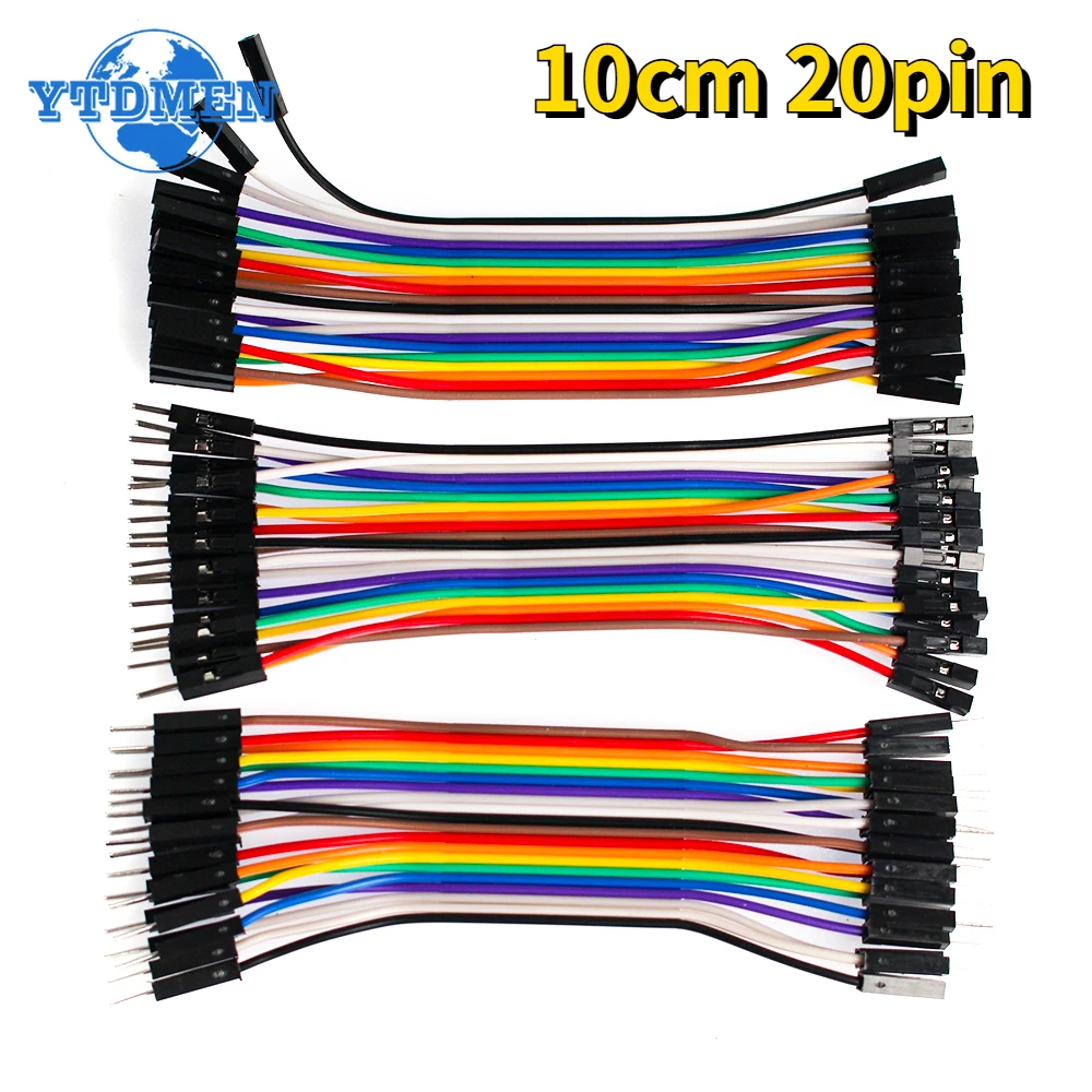 Dupont Line 10cm Dupont Cables for Arduino Jumper Wire Male To Male Female To Female Male To Female 20pin DIY Electronics Kit