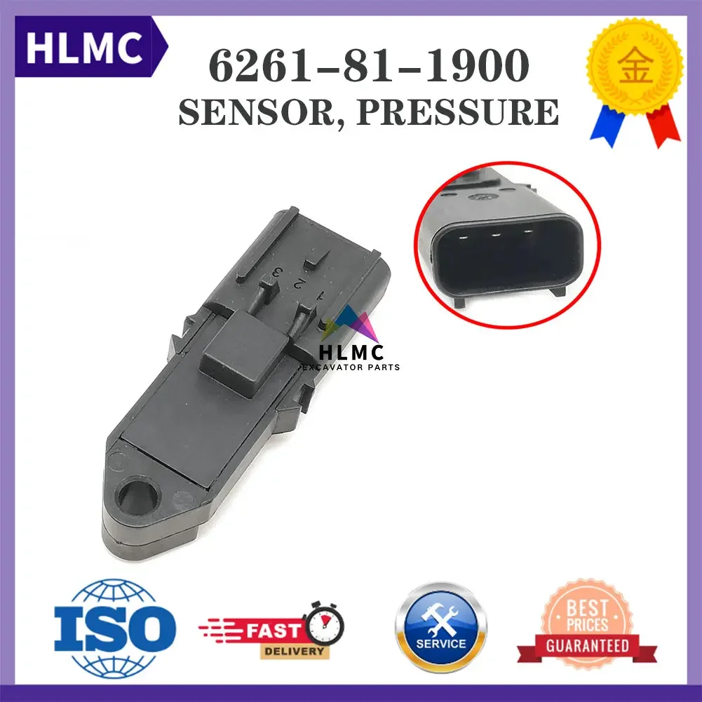 Excavator Parts PC200-8 PC220-8 PC240LC-8 6261-81-1900 Air Sensor Pressure