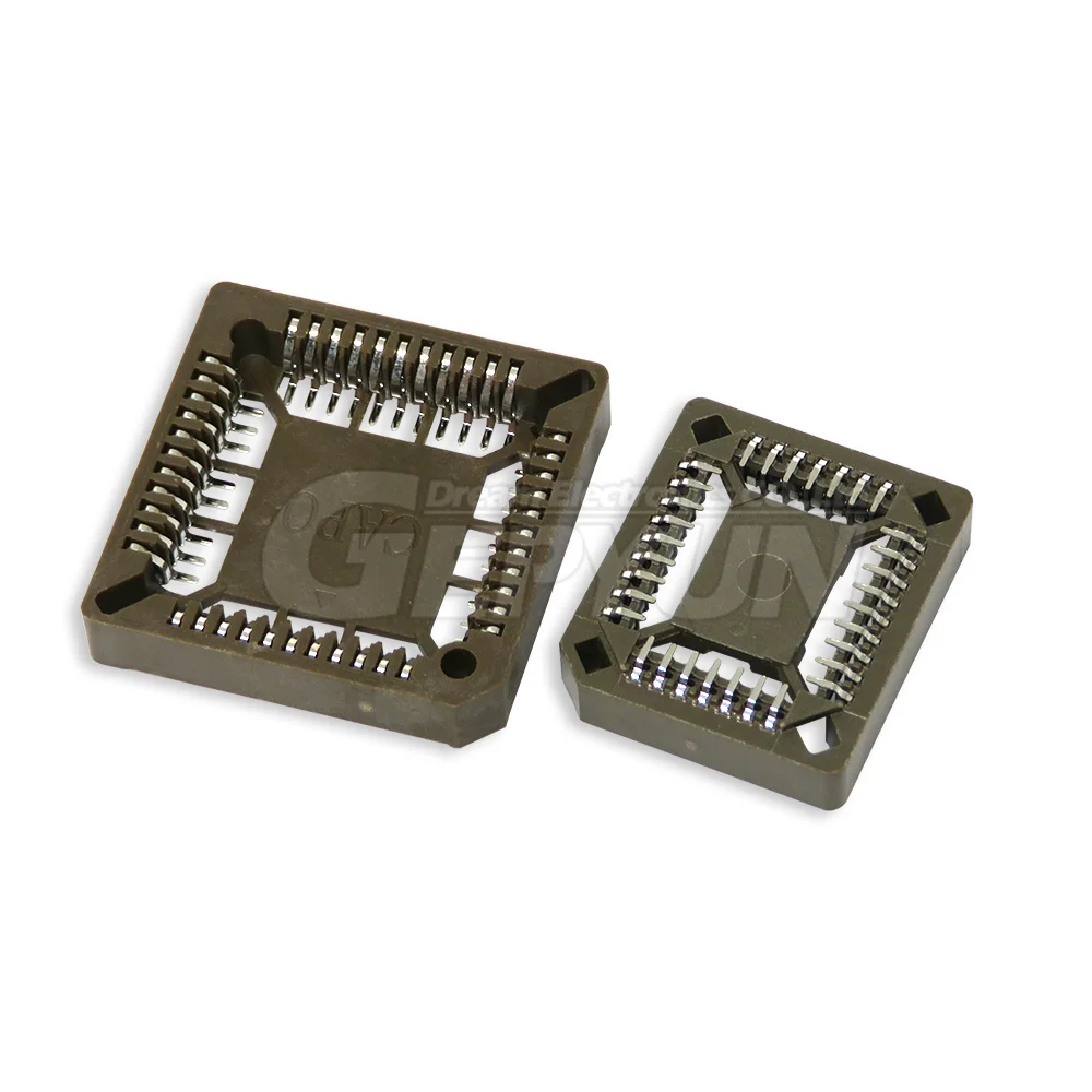 Aexit Lot De 4 Prises PLCC32 – Socket IC 32 Broches DIP Traversant Rectangulaire Pour Programmation Et Circuit Électronique