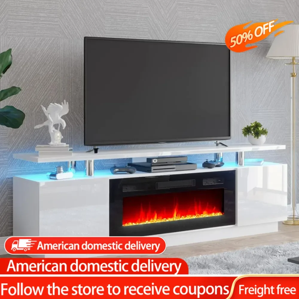 Fireplace TV Stand with 36