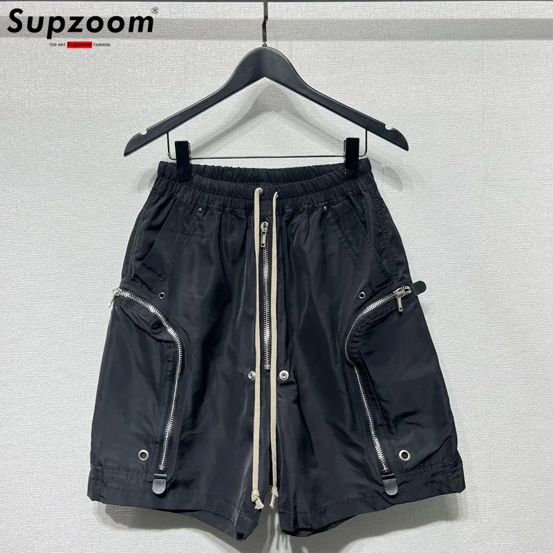 Supzoom New Arrival Top Fashion Summer Loose Casual Zipper Design High Street Trendy Stitching Pocket Cargo Shorts Shorts Men