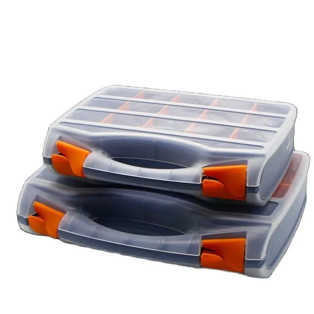 

Caja piezas portátil 25/30 rejillas, caja almacenamiento tornillos Metal, caja herramientas, piezas Hardwar