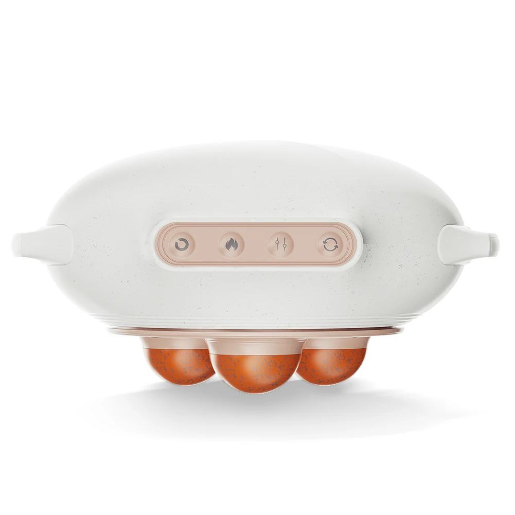 

Электрический массажер для пресса от целлюлита, 3-уровневый инструмент для разминания живота с камнем Bian, носимый массажер от целлюлита для живота