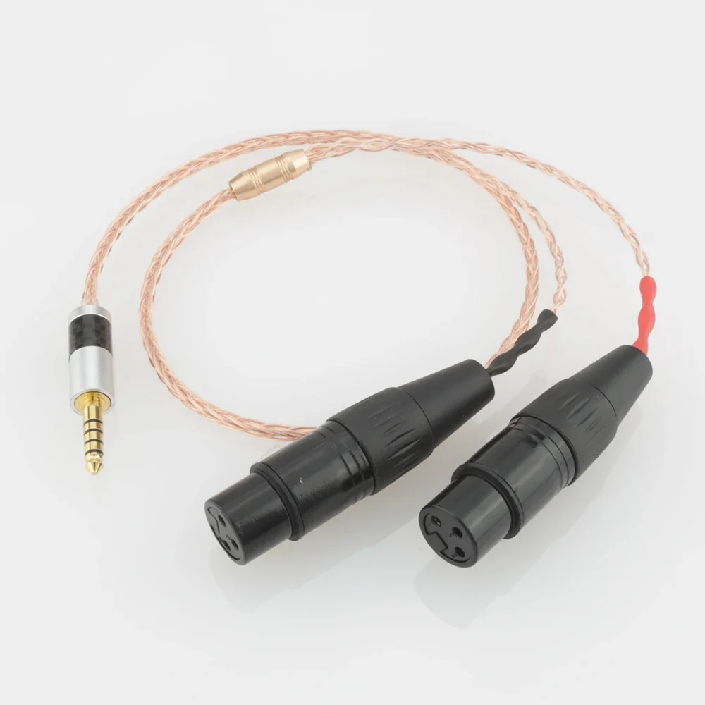 

8Cores 4.4mm Plug to Dual 3Pin XLR Female/Male Connector Audio Adapter Cable