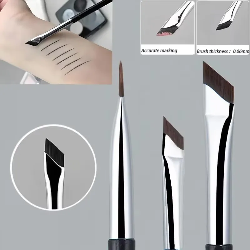 

1/2/4/6/8/10/16Pcs Upgrade Blade Eyeliner Brush Ultra Thin Fine Angle Flat Eyebrow Brush Liner Brow Place Makeup Brush
