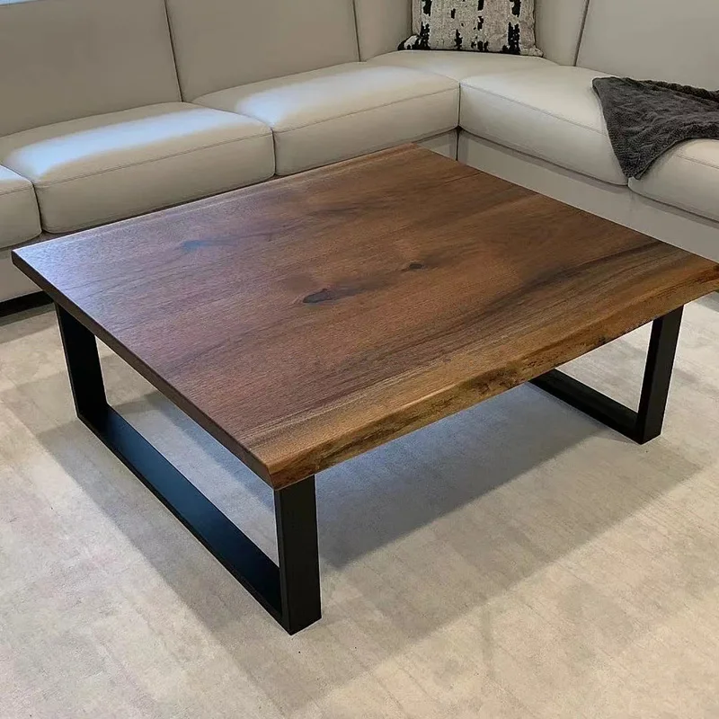

Creative coffee table solid wood living room household rectangular simple modern low table wooden tea small apartment