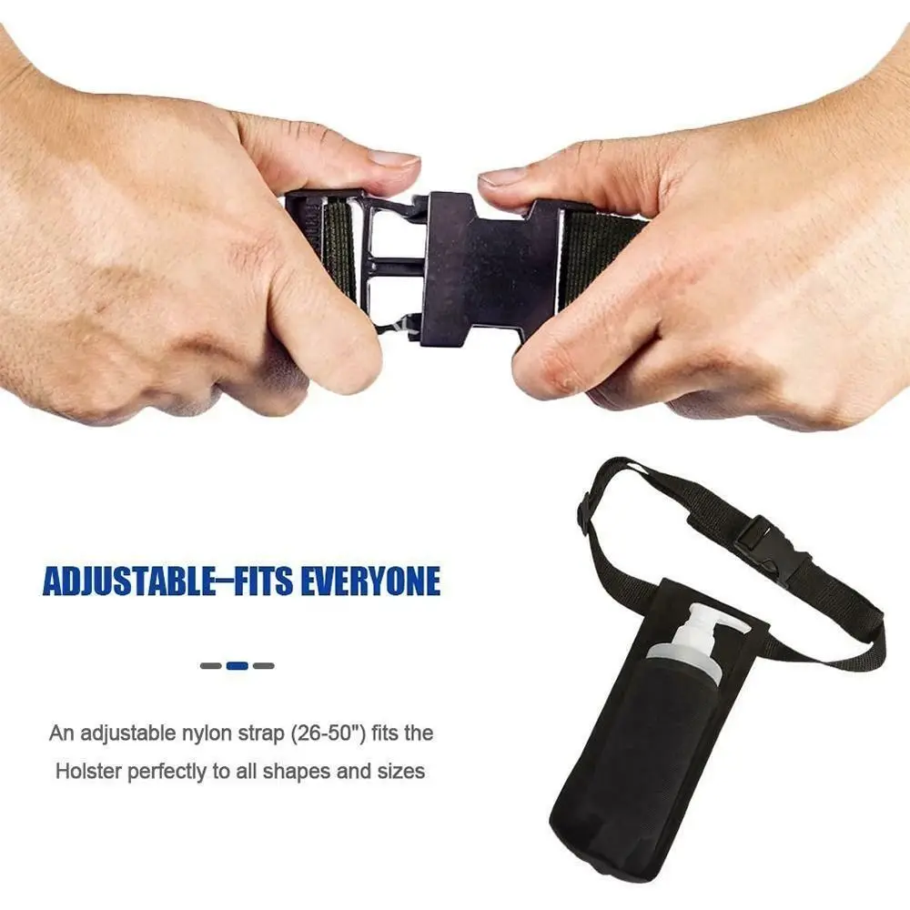 Durable Holder Massage Bottle Holster Oil Lotion Dispenser Essential Soft Single Adjustable Comfortable Waist Belt Oxford Cloth